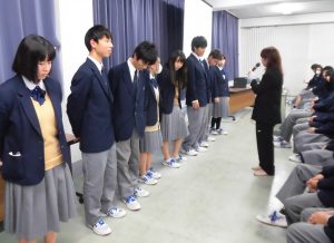 制服身だしなみセミナー 1学年 富山県立富山西高等学校